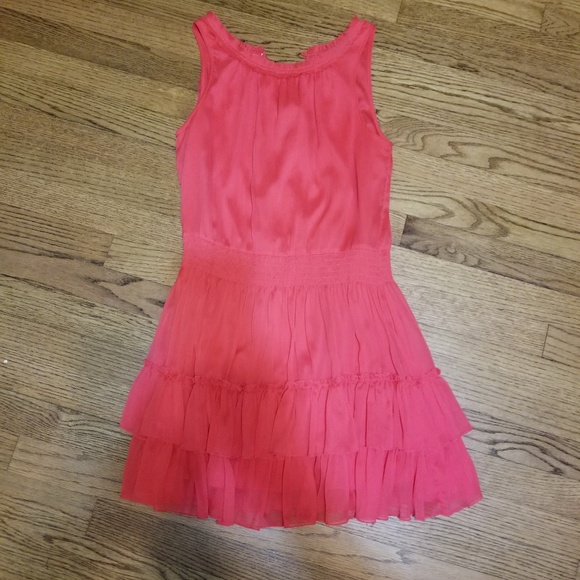 Forever21 red ruffles dress - Picture 2 of 7